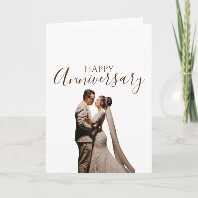 Tarjeta de Aniversario Feliz Personalizado (Anverso)
