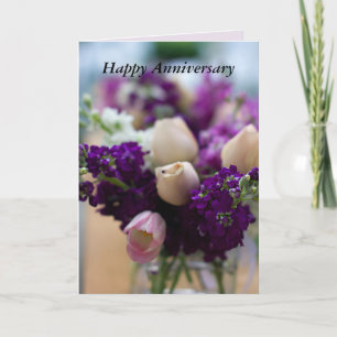Tarjeta de aniversario Floral I Love You Aniversar