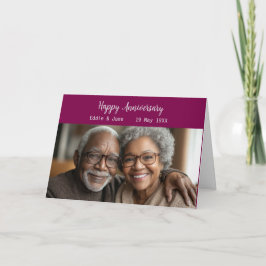 Tarjeta de aniversario Fold Aniversario Fold Fold