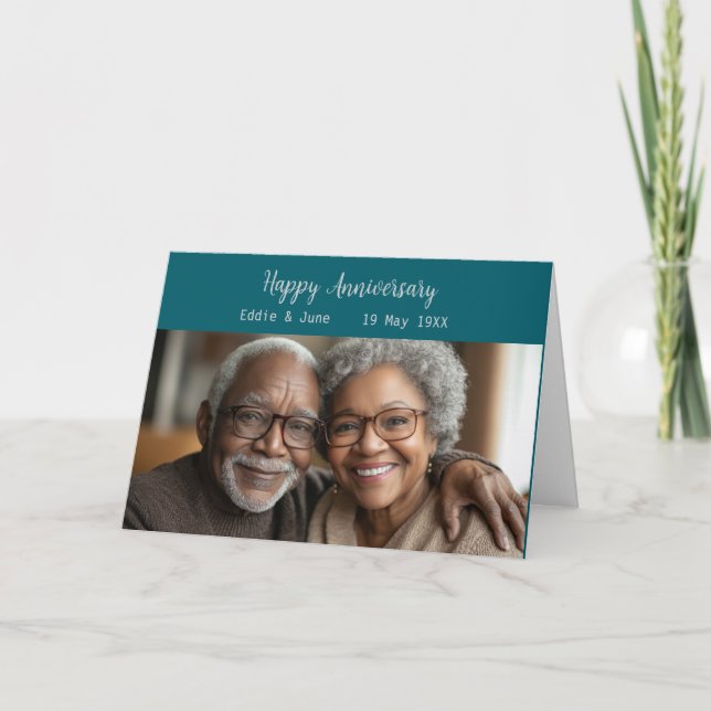 Tarjeta de aniversario Fold Aniversario Fold Fold  (Anverso)