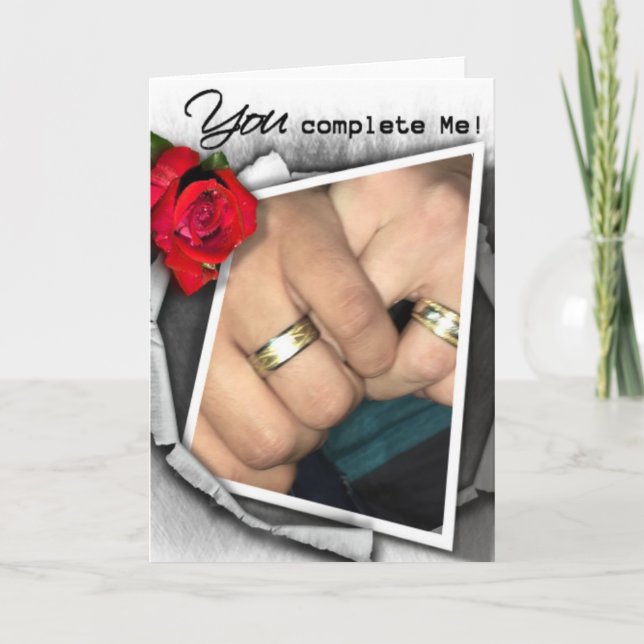 Tarjeta de Aniversario Gay LGBT. En blanco dentro (Anverso)