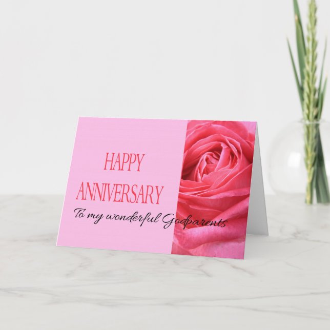Tarjeta de aniversario Godthers Rosa (Anverso)