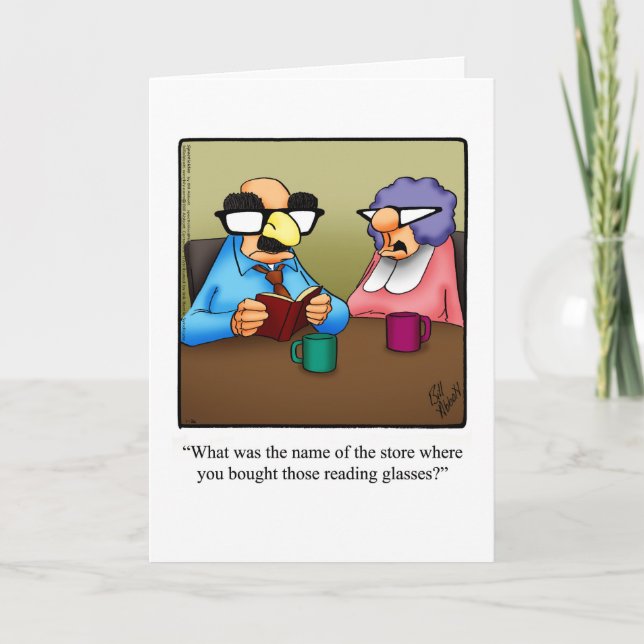 Tarjeta De Aniversario Gracioso Para Ellos (Anverso)