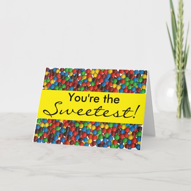 Tarjeta de aniversario más dulce (Anverso)