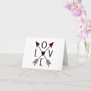 Tarjeta de aniversario o día de San Valentín con f