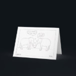 Tarjeta de aniversario para elefantes<br><div class="desc">Los elefantes nunca olvidan su aniversario.</div>