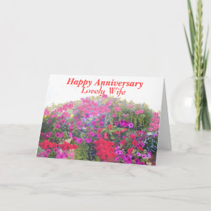 Tarjeta de aniversario, para esposa, personalizabl