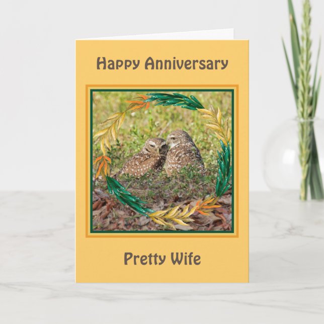 Tarjeta de aniversario para las esposas amantes (Anverso)