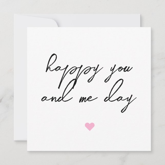 Tarjeta de aniversario para marido | Novio | Mujer (Anverso)