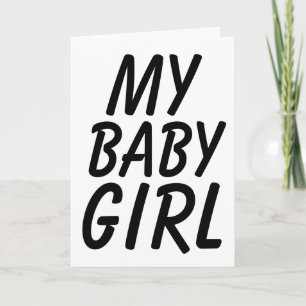 TARJETA DE ANIVERSARIO PARA MUJER "MI NIÑA"