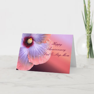 Tarjeta de aniversario para papá y mamá de paso