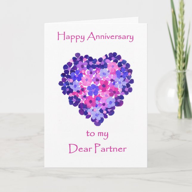 Tarjeta de aniversario para socio - Potencia de fl (Anverso)
