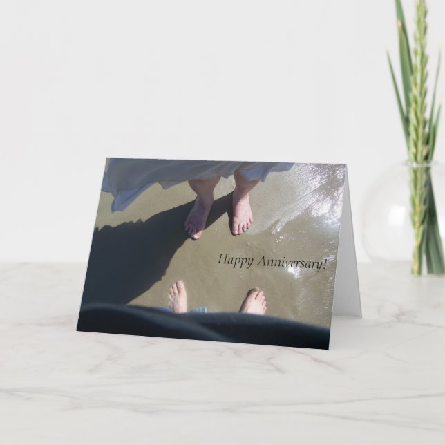 Tarjeta de aniversario para una pareja casada. (Anverso)