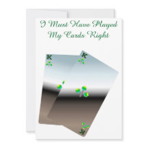 Tarjeta de aniversario plana de Jackpot