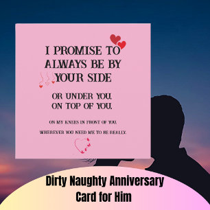 Tarjeta de aniversario sucia para él