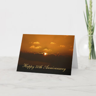 Tarjeta de aniversario Sun Behind Clouds