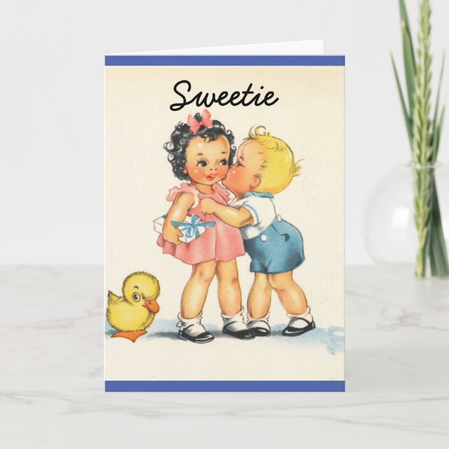 Tarjeta de aniversario tan joven (Anverso)