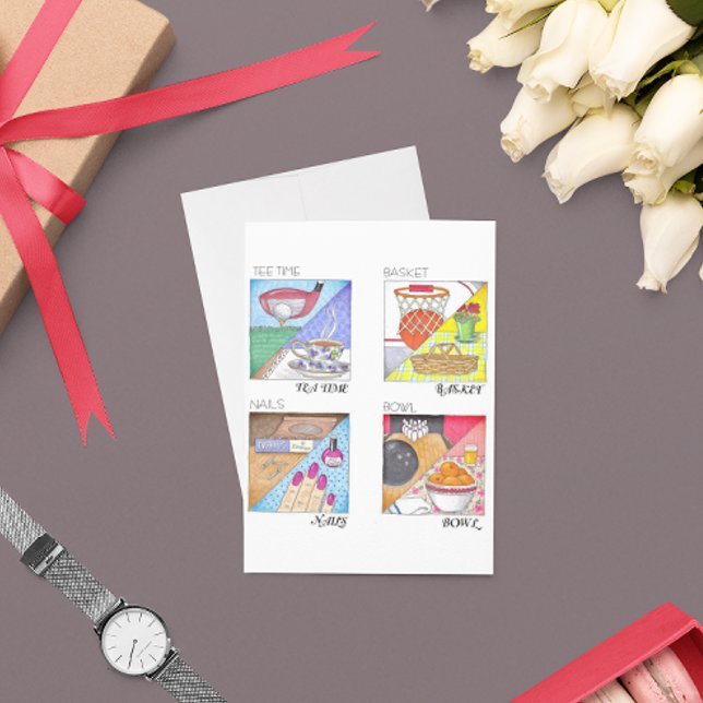 Tarjeta de aniversario Tee Time Tea Time (Subido por el creador)