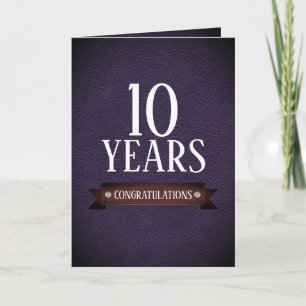 Tarjeta de aniversario universal de empleado en cu