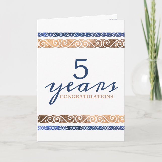 Tarjeta de aniversario universal de empleados del  (Anverso)