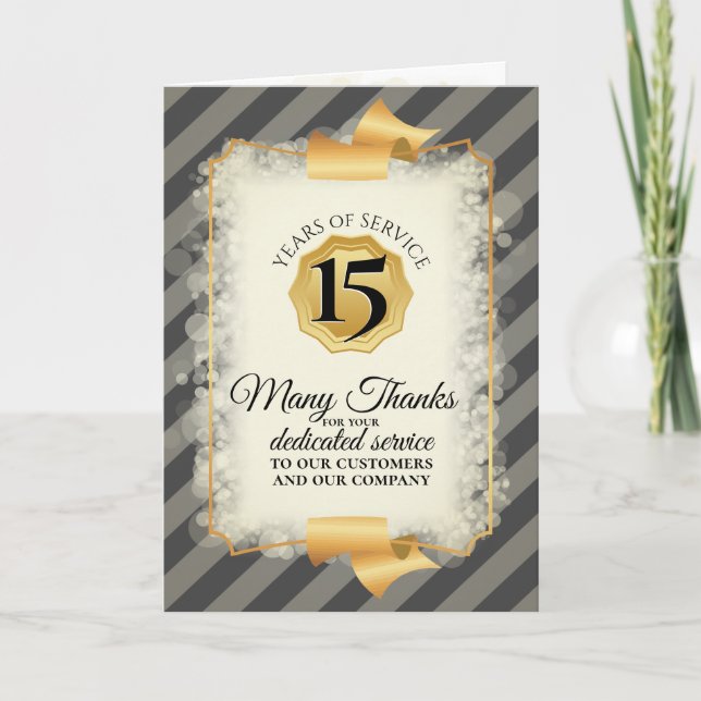 Tarjeta de aniversario universal de empleados fals (Anverso)