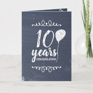 Tarjeta de aniversario universal para empleados de