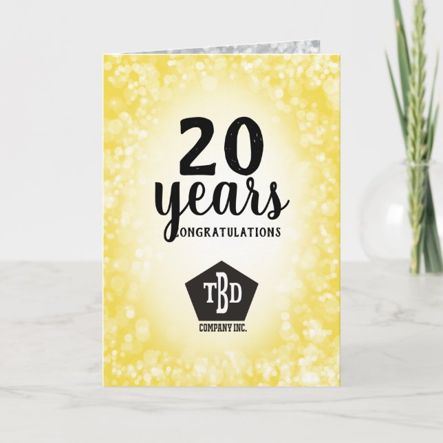 Tarjeta de aniversario universal para empleados de (Anverso)