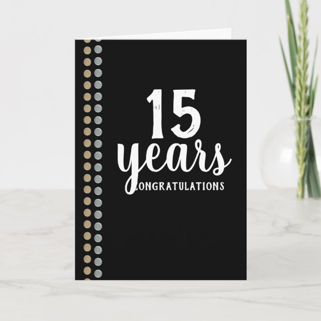 Tarjeta de aniversario universal para empleados de (Anverso)