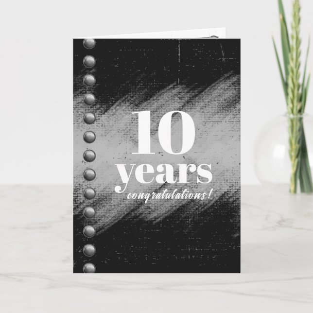 Tarjeta de aniversario universal para empleados de (Anverso)