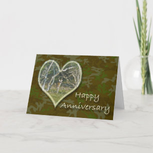 Tarjeta de aniversario Whitetail Deer Buck