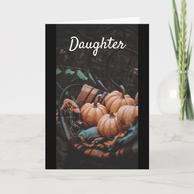 TARJETA DE AÑO DE AUTUMN *DESEOS DE CUMPLEAÑOS* (Anverso)