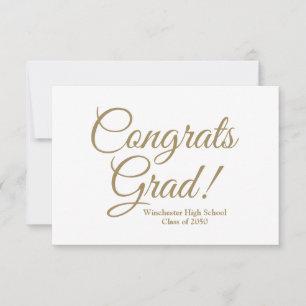 Tarjeta de año escolar para personalizados de grad