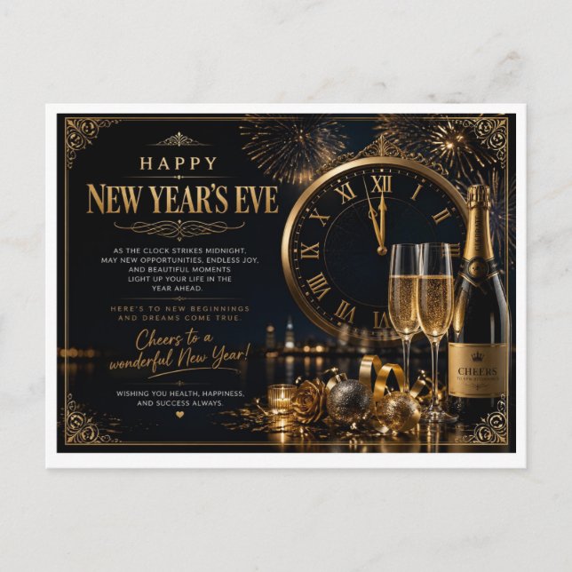 tarjeta de Año Nuevo (Anverso)