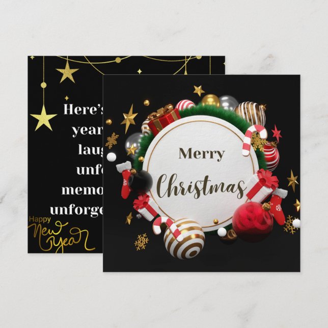 Tarjeta de Año Nuevo (Anverso / Reverso)