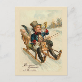 Tarjeta de Año Nuevo "Bonne et heureuse Annee"