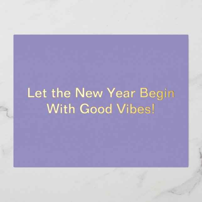 Tarjeta de Año Nuevo con un toque de fantasía (Anverso)