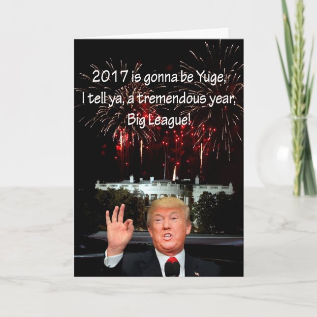 Tarjeta de Año Nuevo de Donald J. Trump (Anverso)