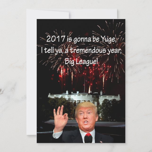 Tarjeta de Año Nuevo de Donald J. Trump (Anverso)