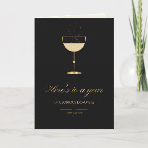 Tarjeta de Año Nuevo de gloriosas segundas oportun