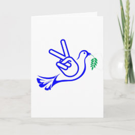 Tarjeta de Año Nuevo de Paz