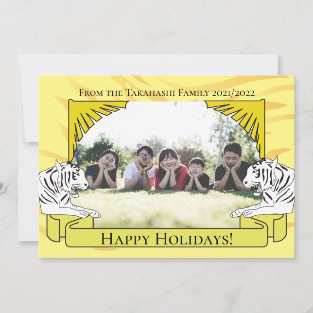 Tarjeta de Año Nuevo del Tigre (Anverso)