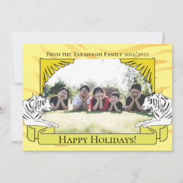 Tarjeta de Año Nuevo del Tigre