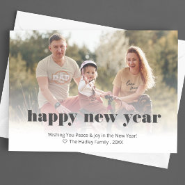Tarjeta de Año Nuevo editable para personalizados