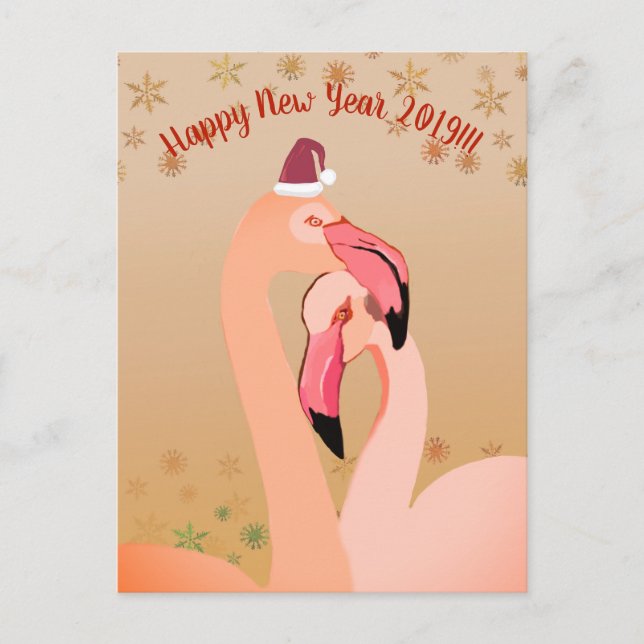 Tarjeta de Año Nuevo Feliz (Anverso)