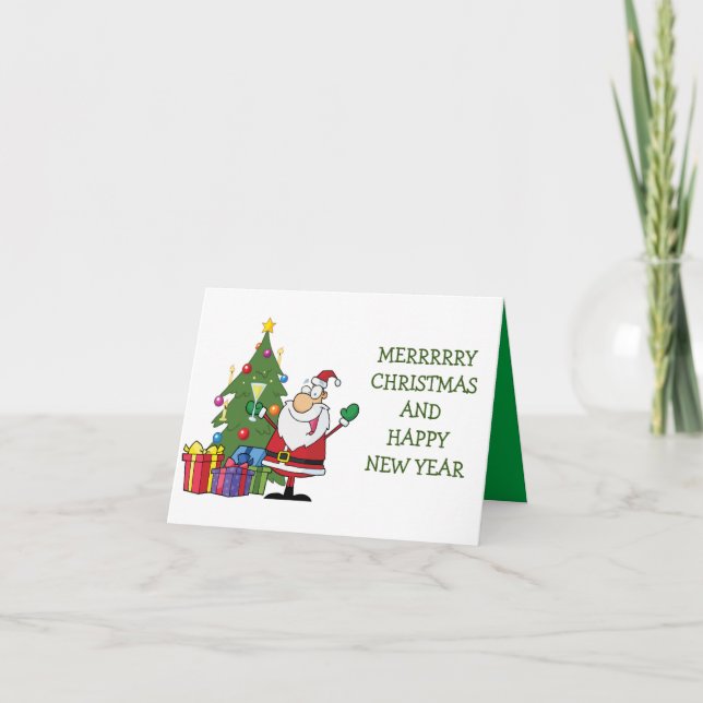 TARJETA DE AÑO NUEVO FELIZ/FELIZ (Anverso)