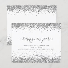 Tarjeta de Año Nuevo Feliz para Fronteras Purpurin