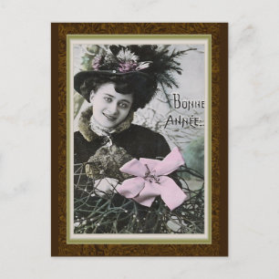 Tarjeta de Año Nuevo francés "Bonne Annee"