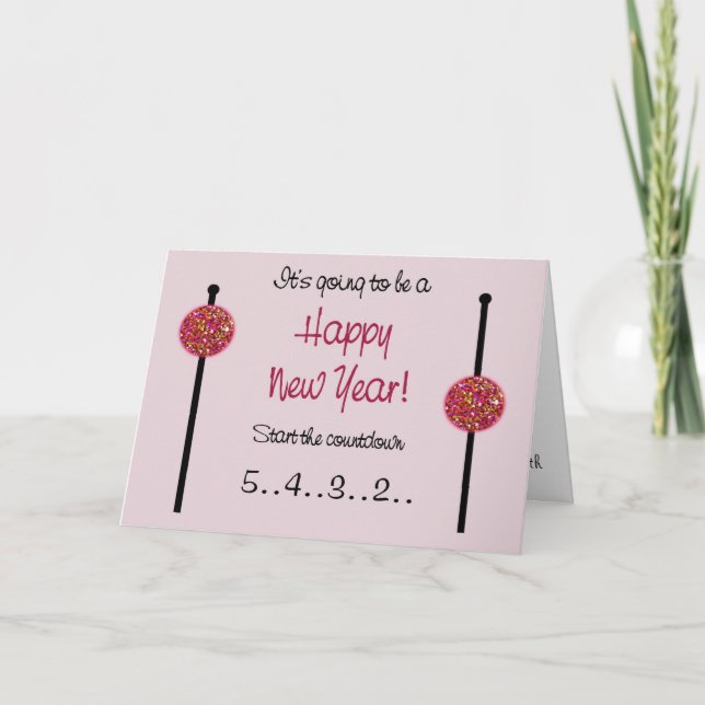 Tarjeta de Año Nuevo / Invitación de embarazo (Anverso)