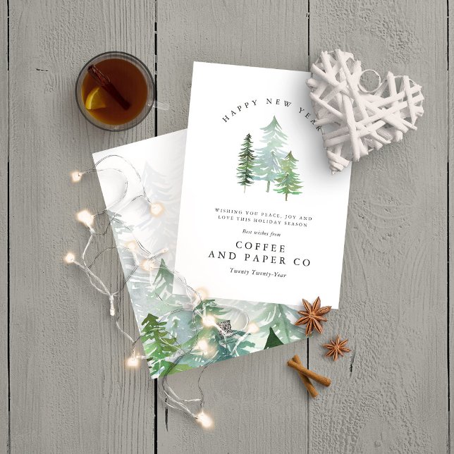 Tarjeta de año nuevo para el bosque acuático (Subido por el creador)