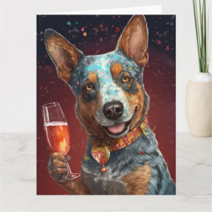 Tarjeta de Año Nuevo para ganado australiano